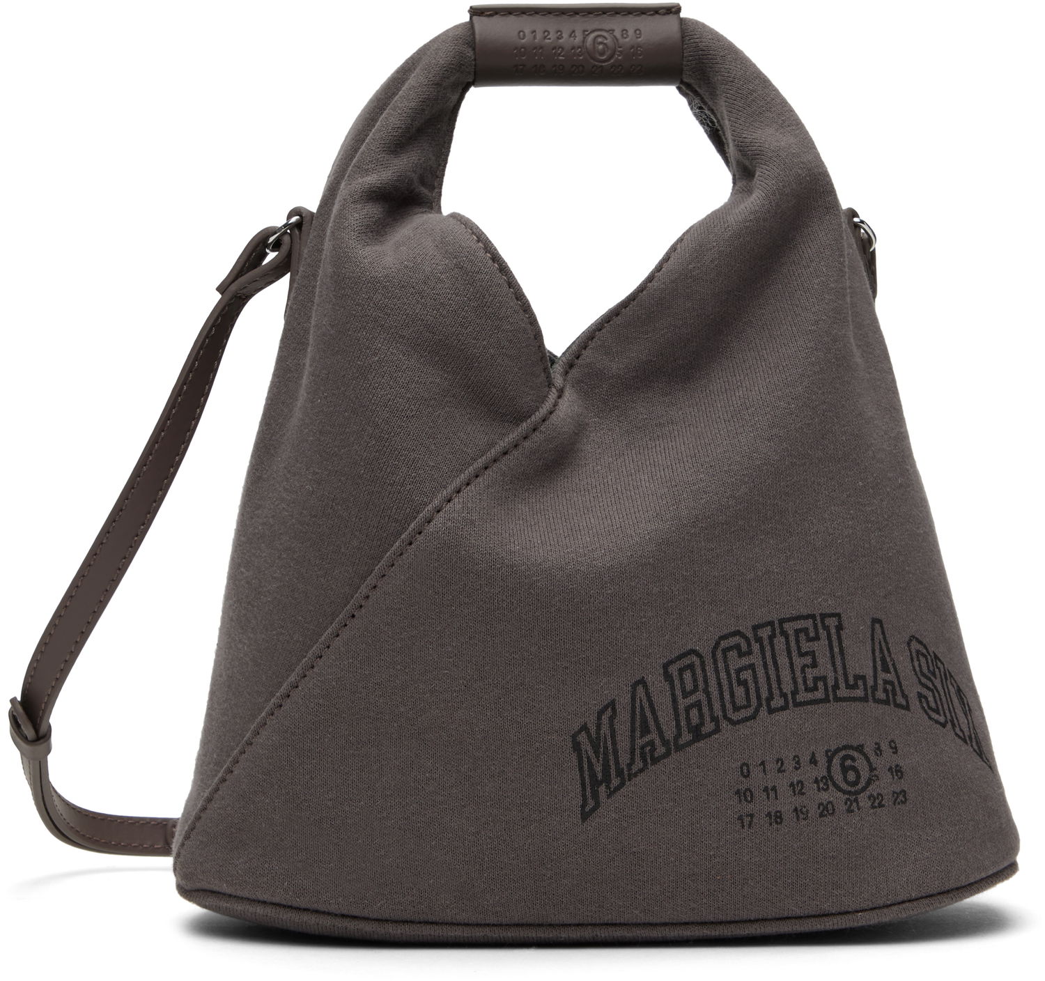 Чанта през рамо Maison Margiela MM6 Maison Margiela Sweat Varsity Print Crossbody Bag Сиво | SB6WD0026 P7261, 0