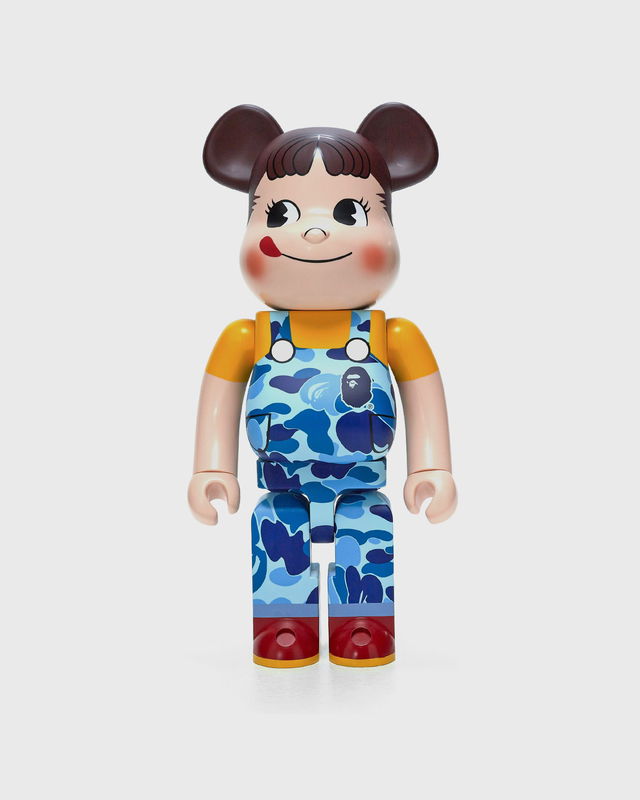 BAPE X PEKO-CHAN BLUE 1000% BE@RBRICK Figure