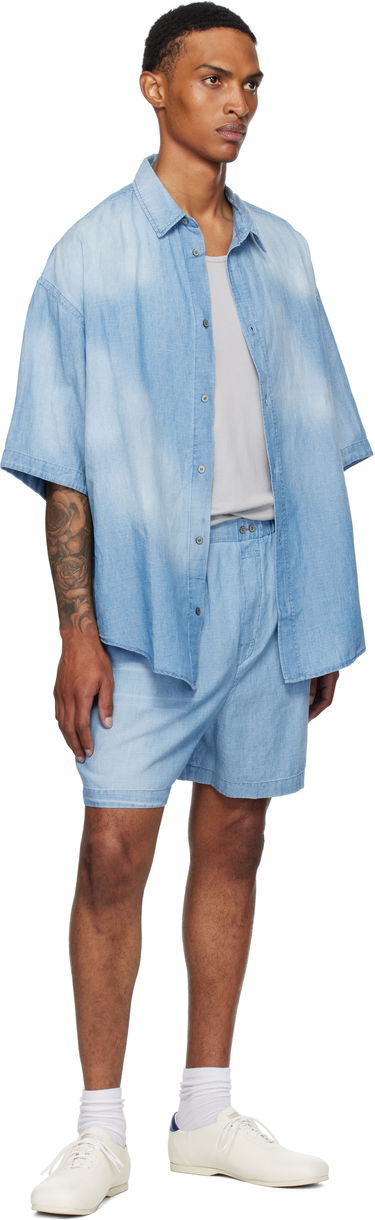 Къси панталони Acne Studios Acne Studios Stamp Shorts Синьо | BE0183-, 3