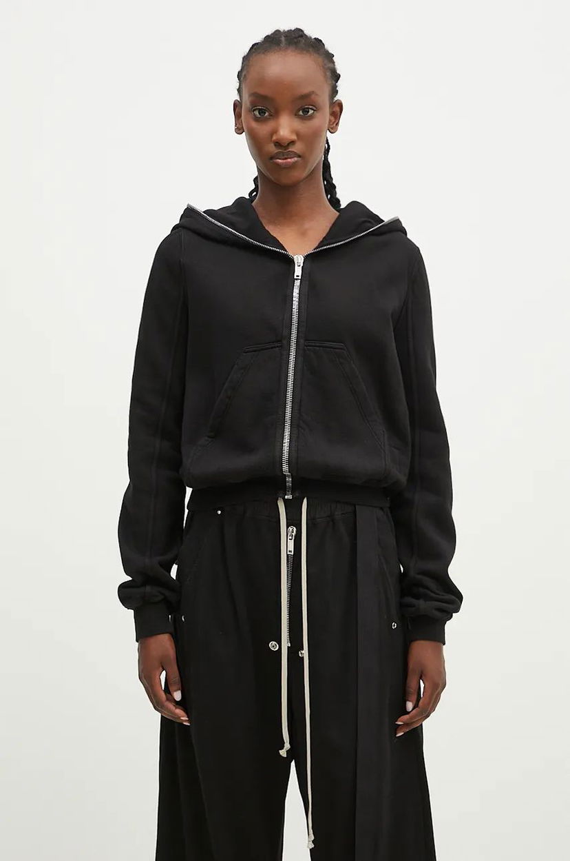 Суитчър Rick Owens Hoodie Черно | DS02D2246.FEP1