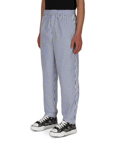 Панталони Comme des Garçons Stripe Trousers Тъмно синьо | FG-P008-SS21 1, 2