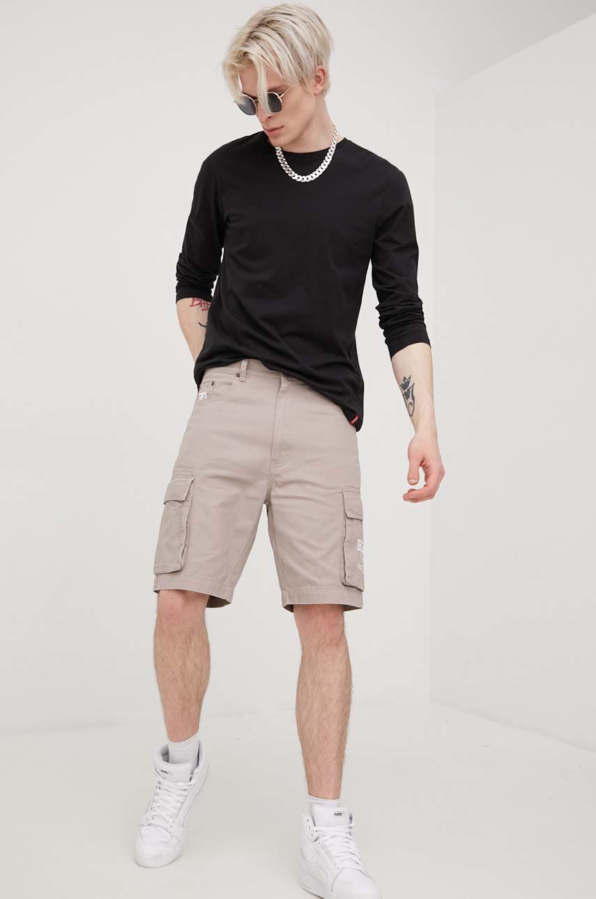 Къси панталони Karl Kani Retro Washed Cargo Shorts Бежово | KM2210521, 0