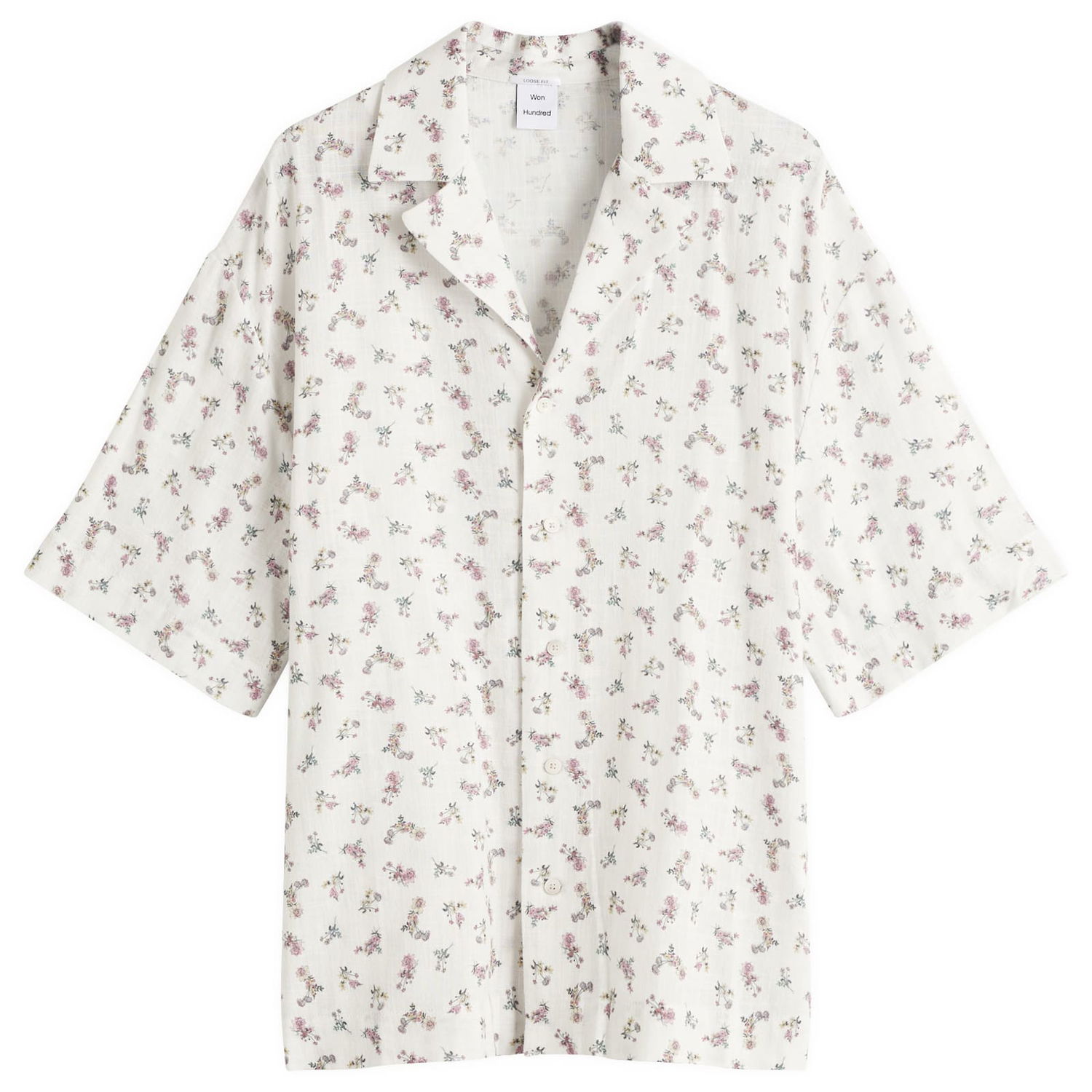 Риза Won Hundred Won Hundred Desmond Flower Vacation Shirt, Size Large Бяло | 3549-14276, 1