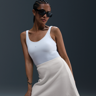 Пола Nike Ribbed Mini Skirt Sportswear Chill Knit Бежово | HJ1839-133, 1