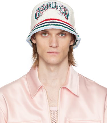 Шапка Casablanca Casablanca Gothic Crochet Bucket Hat Бяло | AS25-HAT-078-01, 0