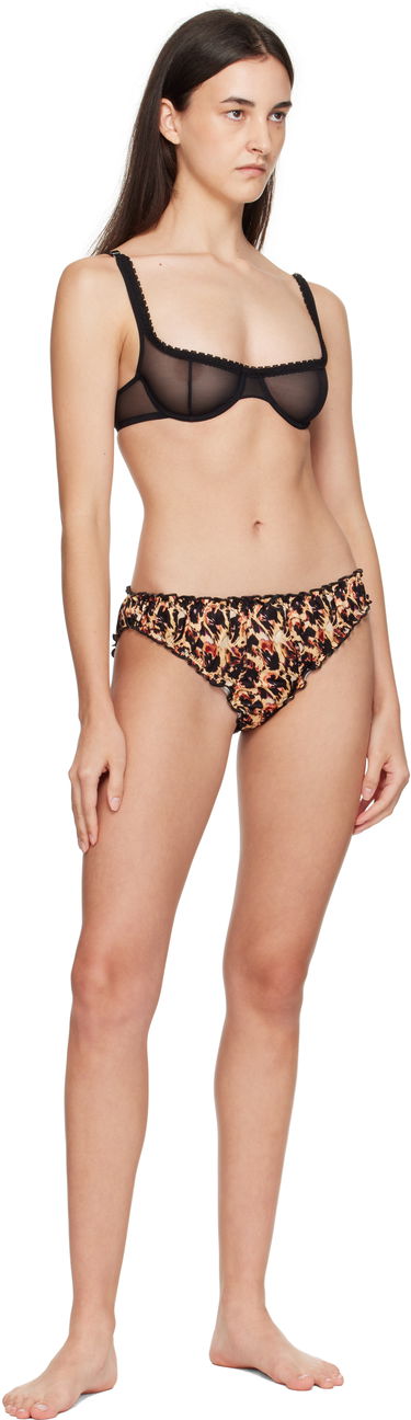 гащички Collina Strada Collina Strada Leopard Peony Magnolia Briefs Кафяво | XX6036, 3