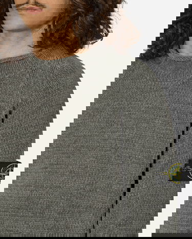 Пуловер Stone Island Cotton Chenille Crewneck Sweater Grey Сиво | 8115557A9 V0066, 5