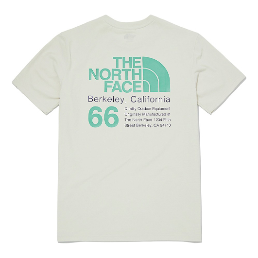 Тениска The North Face T-Shirt 'Berkeley, California' Print Бяло | NT7UM05L