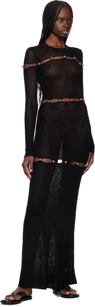 Pокля ISABEL MARANT Isabel Marant Elmire Maxi Dress Черно | RO0810FA-C2L01I, 3
