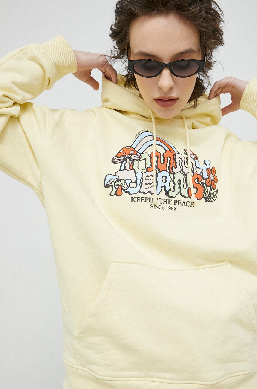 Суитчър Tommy Hilfiger Hoodie Жълто | DW0DW15434.PPYX, 0