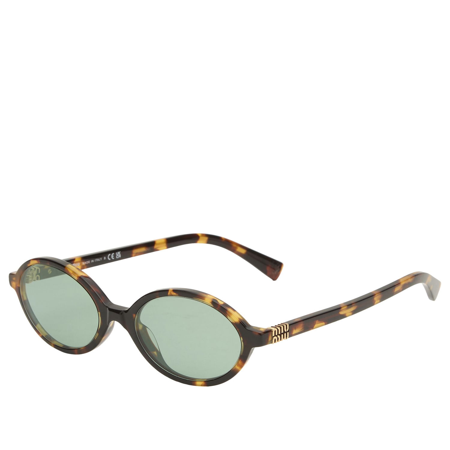 Слънчеви очила Miu Miu Tortoiseshell Oval Sunglasses Кафяво | 0MU-04ZS-50-VAU04M, 1