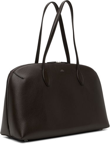 Голяма пазарска чанта TOTEME TOTEME Grained-Leather Day Tote Кафяво | 252-WAL0082-LE0139, 1