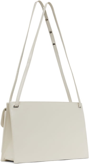 Чанта през рамо BY FAR Double Pocket Shoulder Bag Бяло | MWBSB024LL002WH020PL, 2