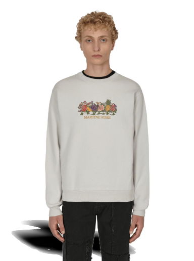 Суитчър Martine Rose Classic Embroidered Crewneck Sweatshirt Сиво | MRAW22-601  001