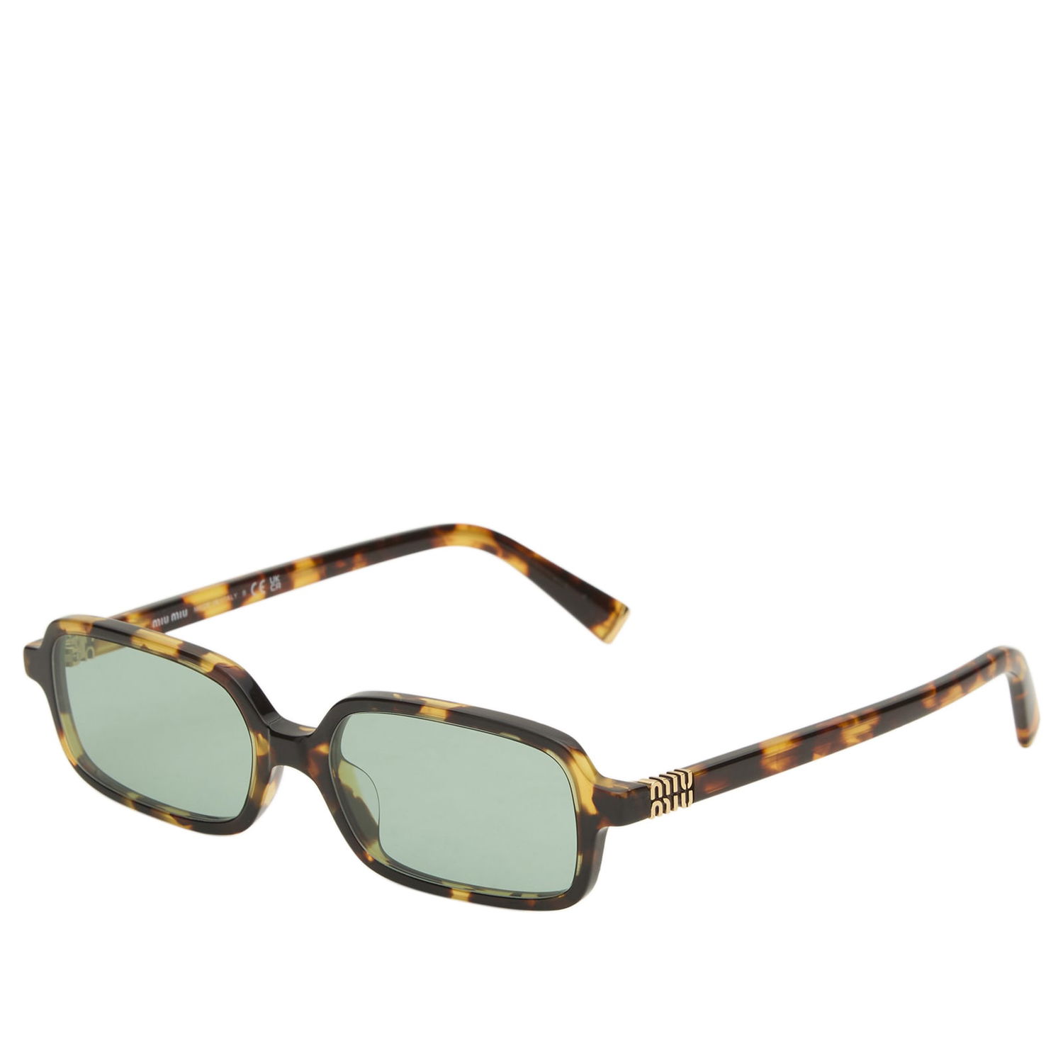 Слънчеви очила Miu Miu Miu Miu Rectangular Tortoise Shell Sunglasses Многоцветен | 0MU-11ZS-51-VAU04M, 0
