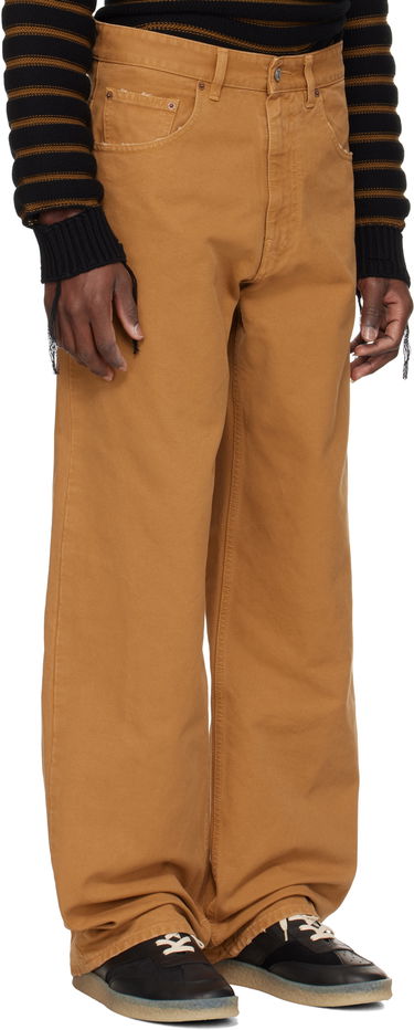 Дънки Maison Margiela MM6 Maison Margiela Canvas Trousers Кафяво | SH0LA0021 M35249, 1