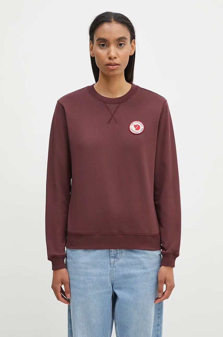 Суитчър FJÄLLRÄVEN Sweatshirt With Badge Червено | F87230.357, 0