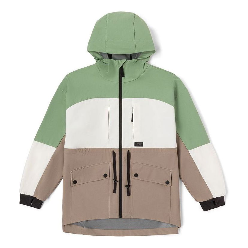 Ветровка Vans Colorblock Hoody Jacket Зелено | VN000F2RYEH