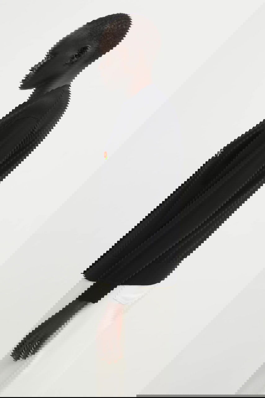 Пуловер KENZO Pop Lightweight Wool V-Neck Cardigan with Embroidered Flower Черно | FF52CA4833LB.99J, 1