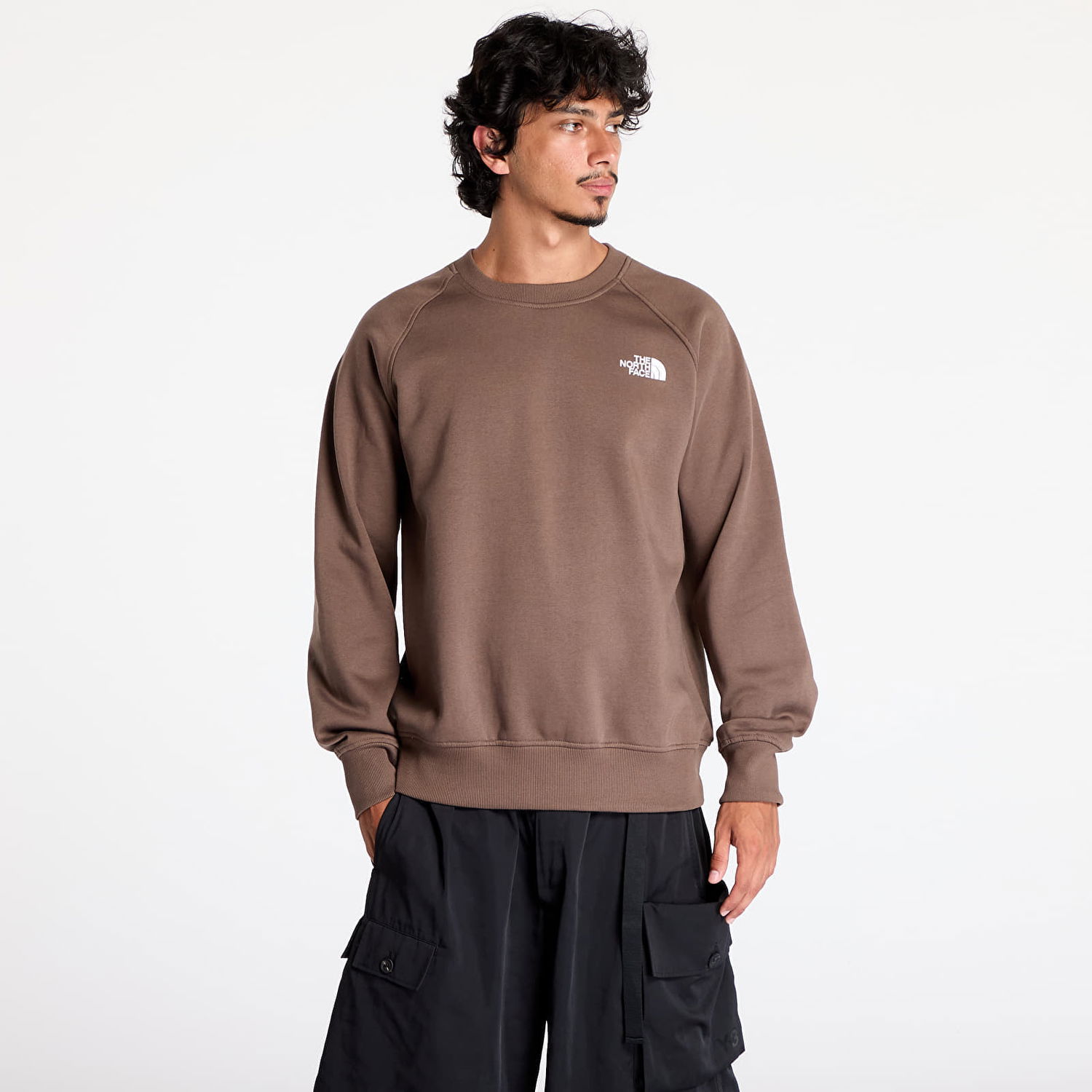 Суитчър The North Face Raglan Box Nse Crew Smokey Brown Кафяво | NF0A89FA1OI1, 0