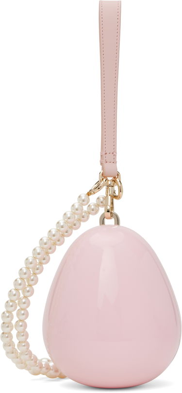 Дамска чанта Simone Rocha Simone Rocha Micro Egg Pearl-Strap Handbag Розово | BAG110CB 0773, 0
