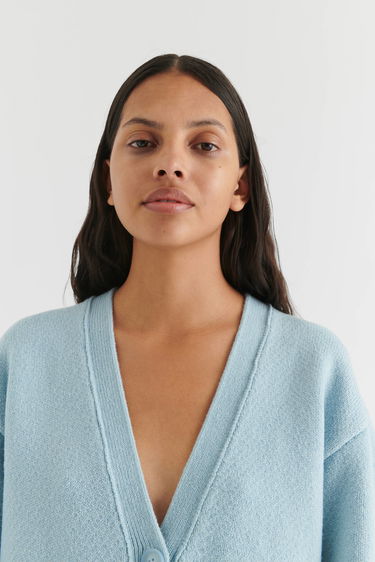 Пуловер AXEL ARIGATO Memory Relaxed Cardigan Синьо | A0443008, 5