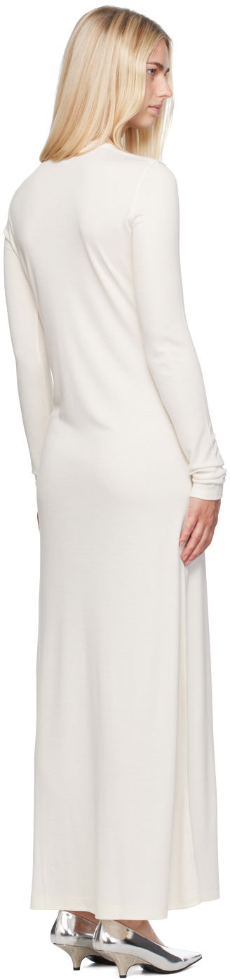 Pокля TOTEME TOTEME Long Sleeve Maxi Dress Бяло | 243-WRD1947-FB0205, 2