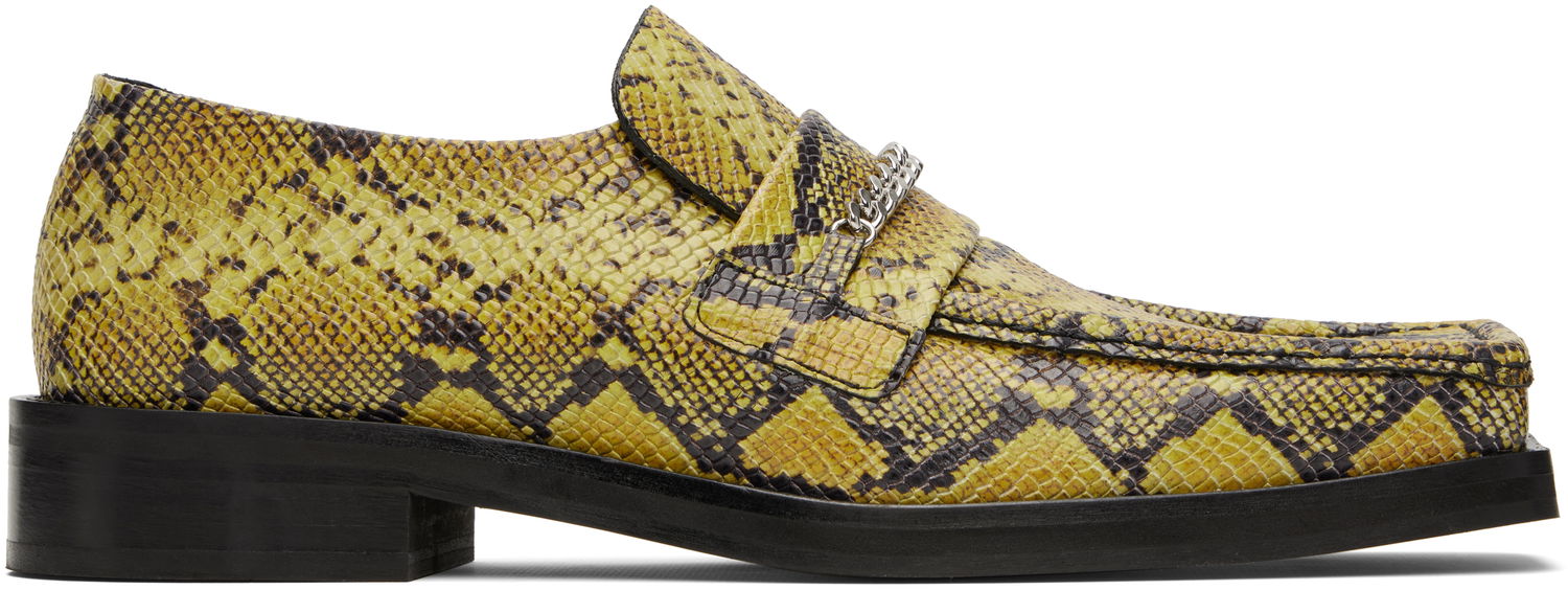 Кецове и обувки Martine Rose Martine Rose Square Toe Loafers with Chain Жълто | 1026LE02309M, 0