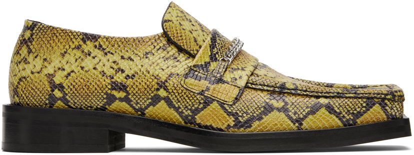 Кецове и обувки Martine Rose Martine Rose Square Toe Loafers with Chain Жълто | 1026LE02309M