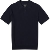 Поло тениска A.P.C. Jay Knit Polo Tee Тъмно синьо | VIAJC-H23315-IAK, 1