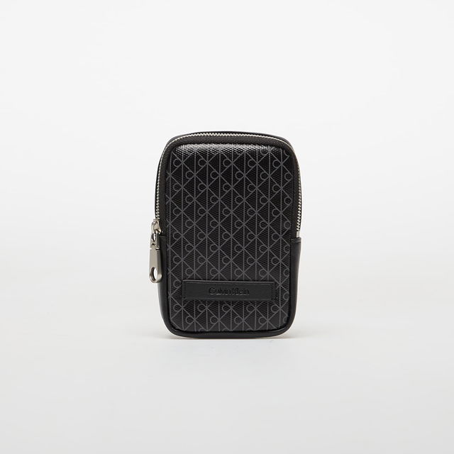 Calvin Klein Coated Phone Bag With Monogram Print