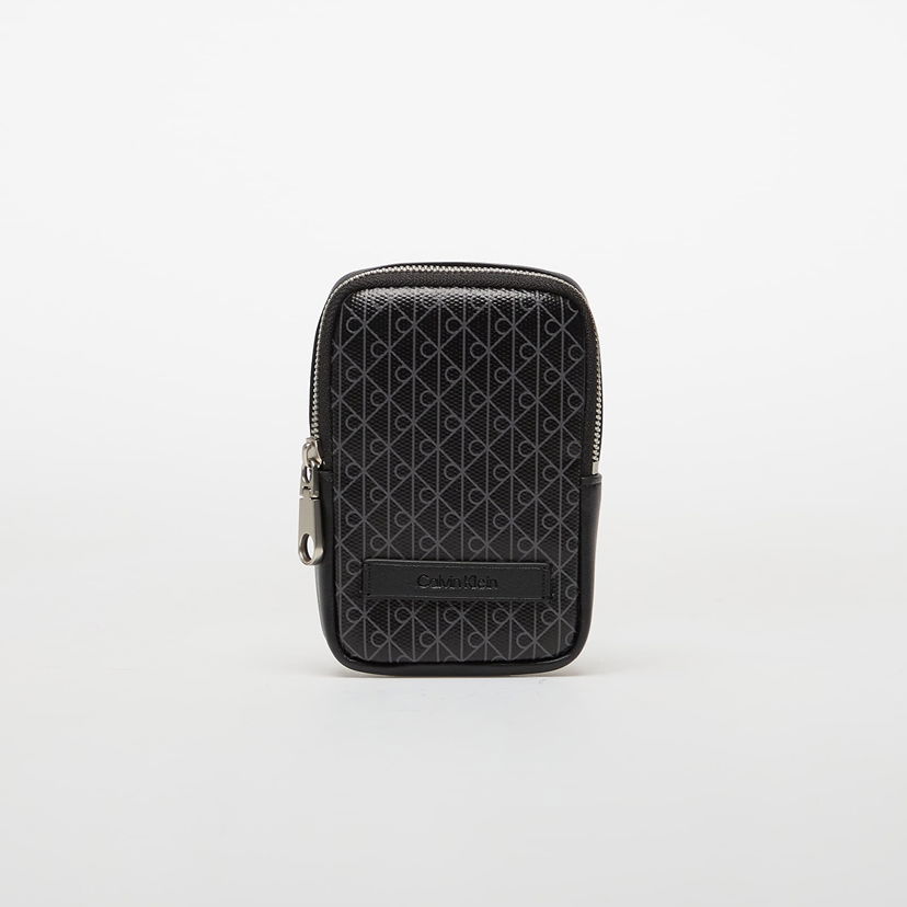 Чанта за кръста CALVIN KLEIN Calvin Klein Coated Phone Bag With Monogram Print Черно | LV04D1081G UB1