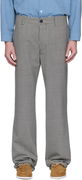 Marni Gingham Wool Blend Trousers