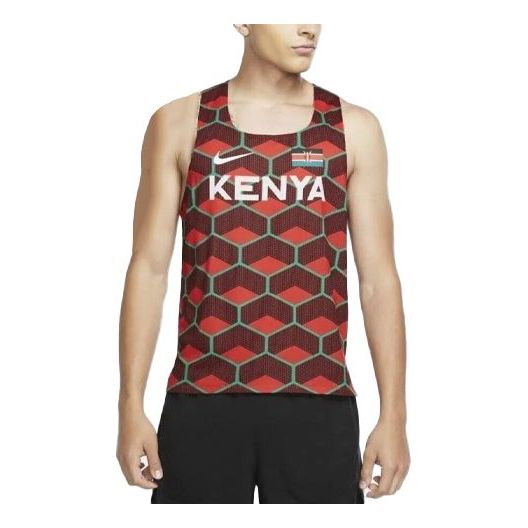 Потник Nike Team Kenya AeroSwift Running Tank Top Червено | CV0371-673