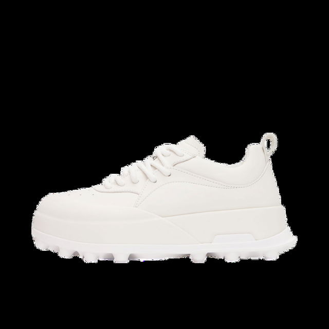 Tonal Leather Sneakers "White Orb" W