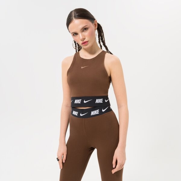 Съкратен топ Nike Sportswear Tape Crop Top Кафяво | DQ9315-259, 0
