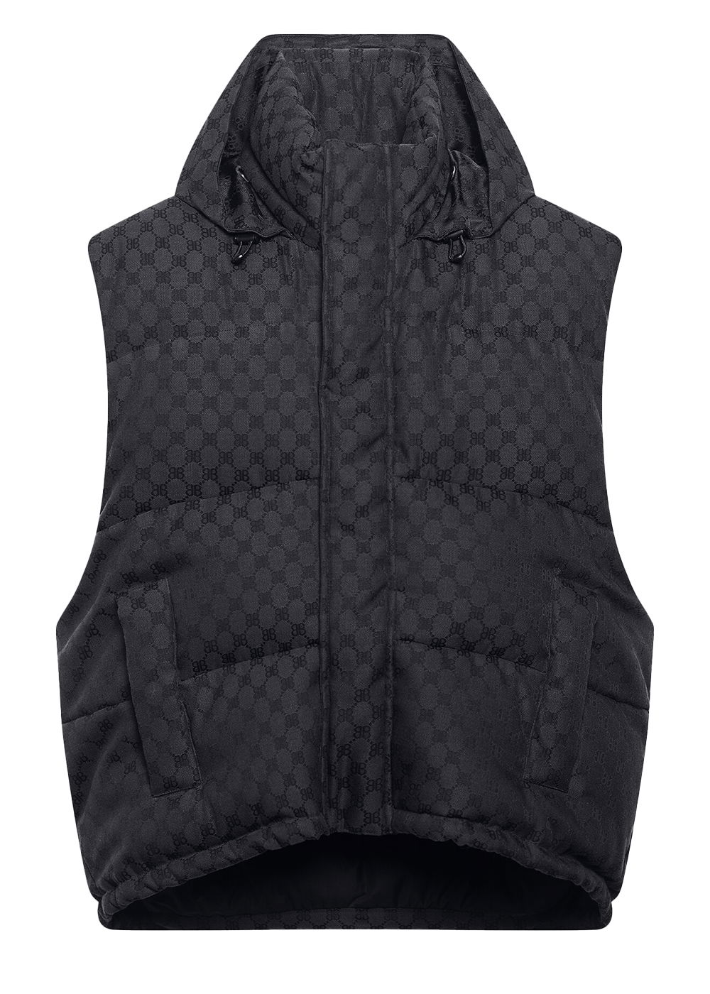 Пуловер Gucci Balenciaga x The Hacker Project Hacker Cocoon Puffer Vest Черно | 681886TLO531269, 0
