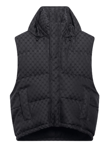 Пуловер Gucci Balenciaga x The Hacker Project Hacker Cocoon Puffer Vest Черно | 681886TLO531269