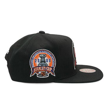 Шапка с козирка Mitchell & Ness New Jersey Devils Top Spot Snapback Черно | HHSS6743-NJDYYPPPBLCK, 1