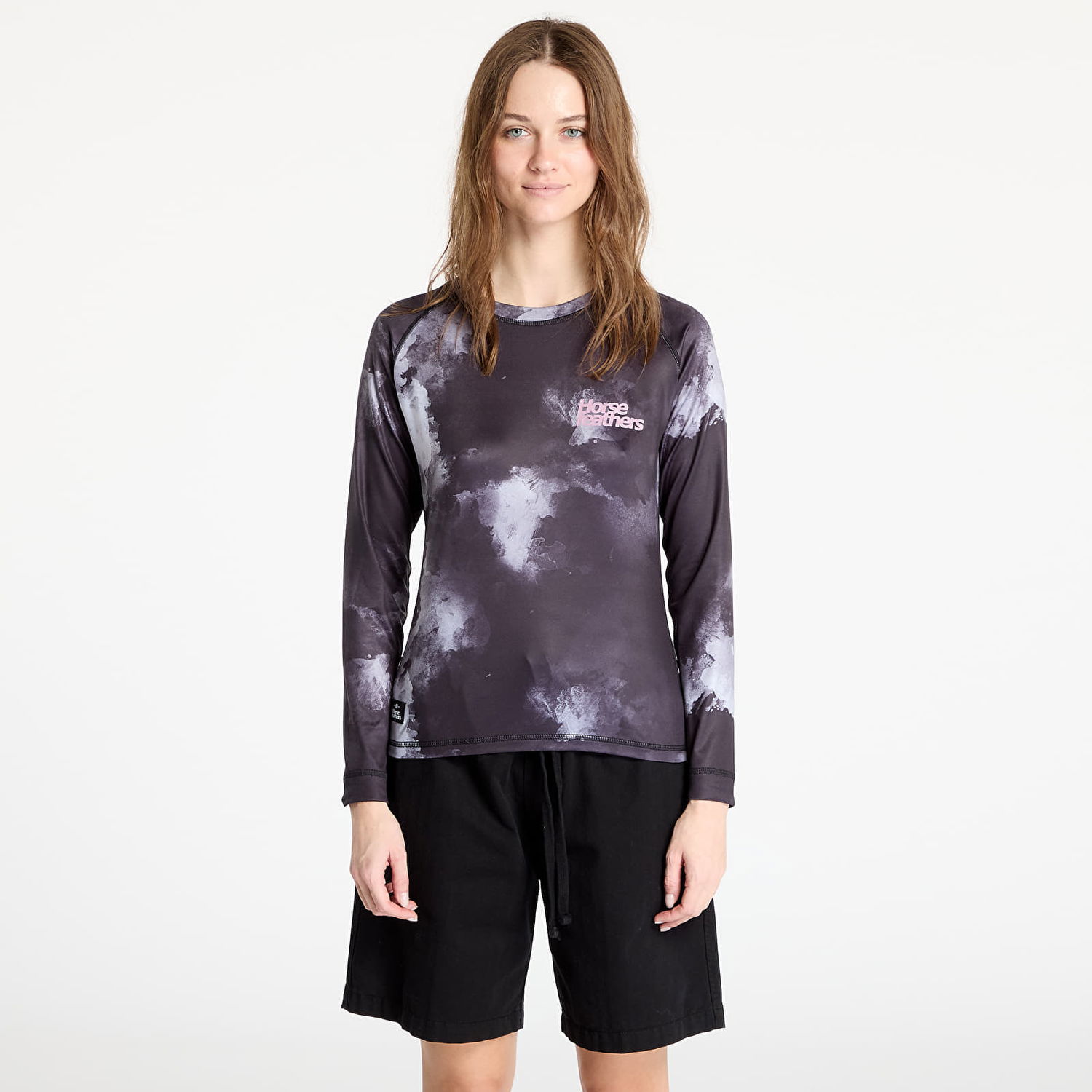 Тениска Horsefeathers Horsefeathers Deco Long Sleeve Bike Jersey Черно | TW041C, 0