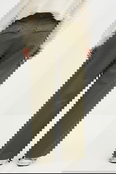 Карго панталони Carhartt WIP Kingston Wide-Leg Cargo High Waist Pant Зелено | I034840.4106, 2