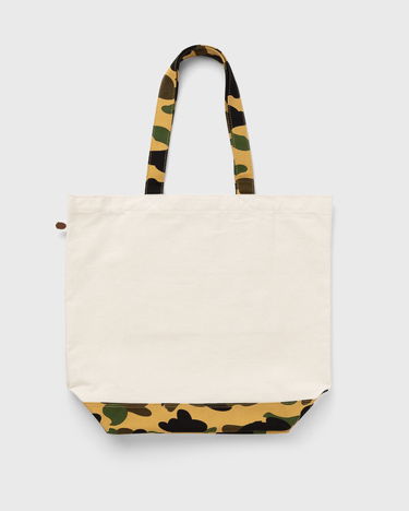 Голяма пазарска чанта BAPE A BATHING APE 1St Camo Ape Head Tote Bag Ivory Universal Бежово | 001BAK801009M IVY, 3