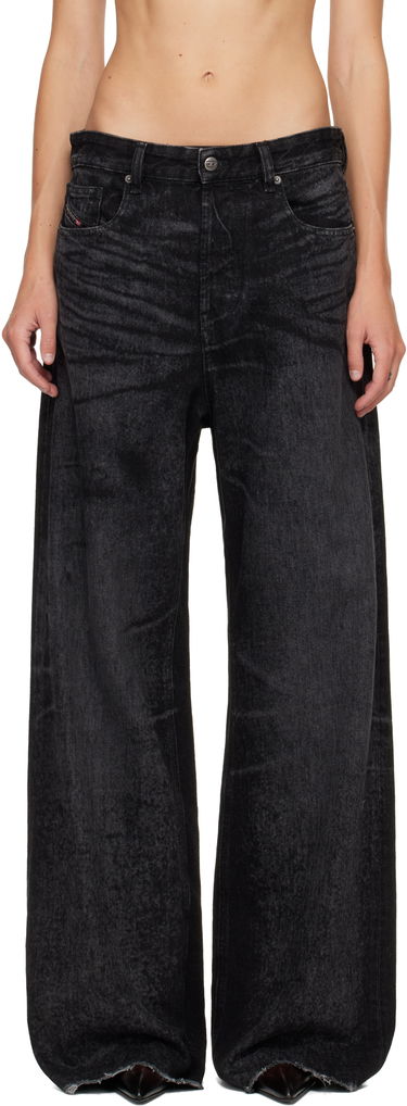 Дънки Diesel 1996 D-Sire Distressed Wide-Leg Jeans Черно | A21497 007DB, 0