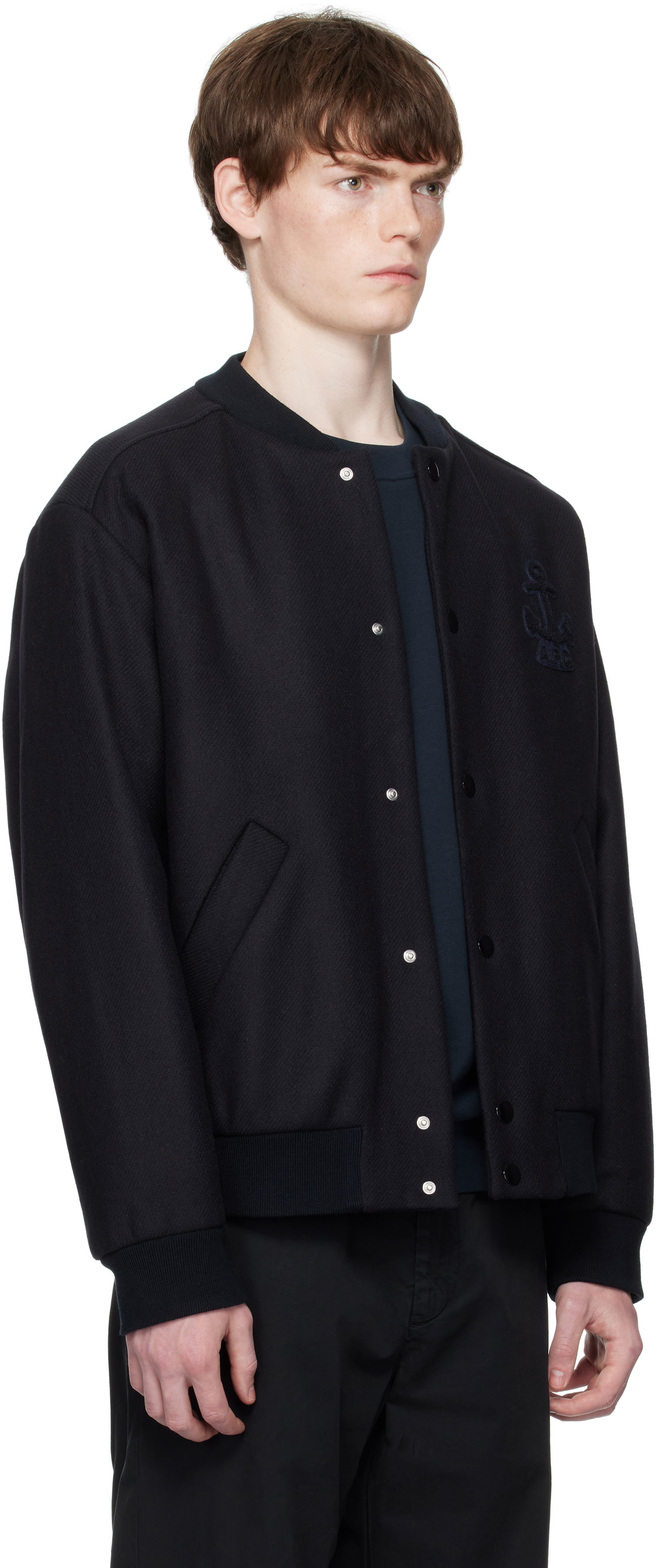 Яке бомбър A.P.C. A.P.C. Micka Wool Bomber Jacket Черно | WVBDE-M32010, 1