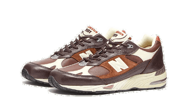 Кецове и обувки New Balance 991 Made in England Кафяво | M991GBI, 3