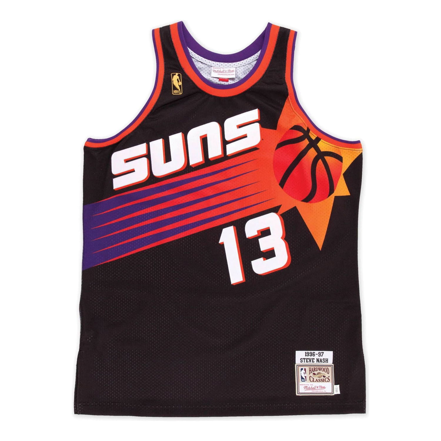 Потник Mitchell & Ness NBA Phoenix Suns 1996-97 Steve Nash Road Jersey Черно | AJY4AC18074-PSUBLCK96SNA, 0