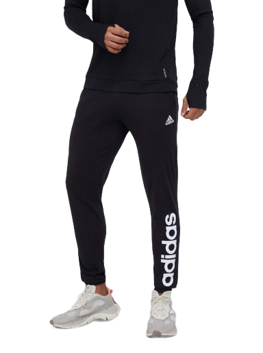 Спортни панталони adidas Originals Essentials Single Jersey Tapered Elasticized Cuff Logo Joggers Черно | IC0055