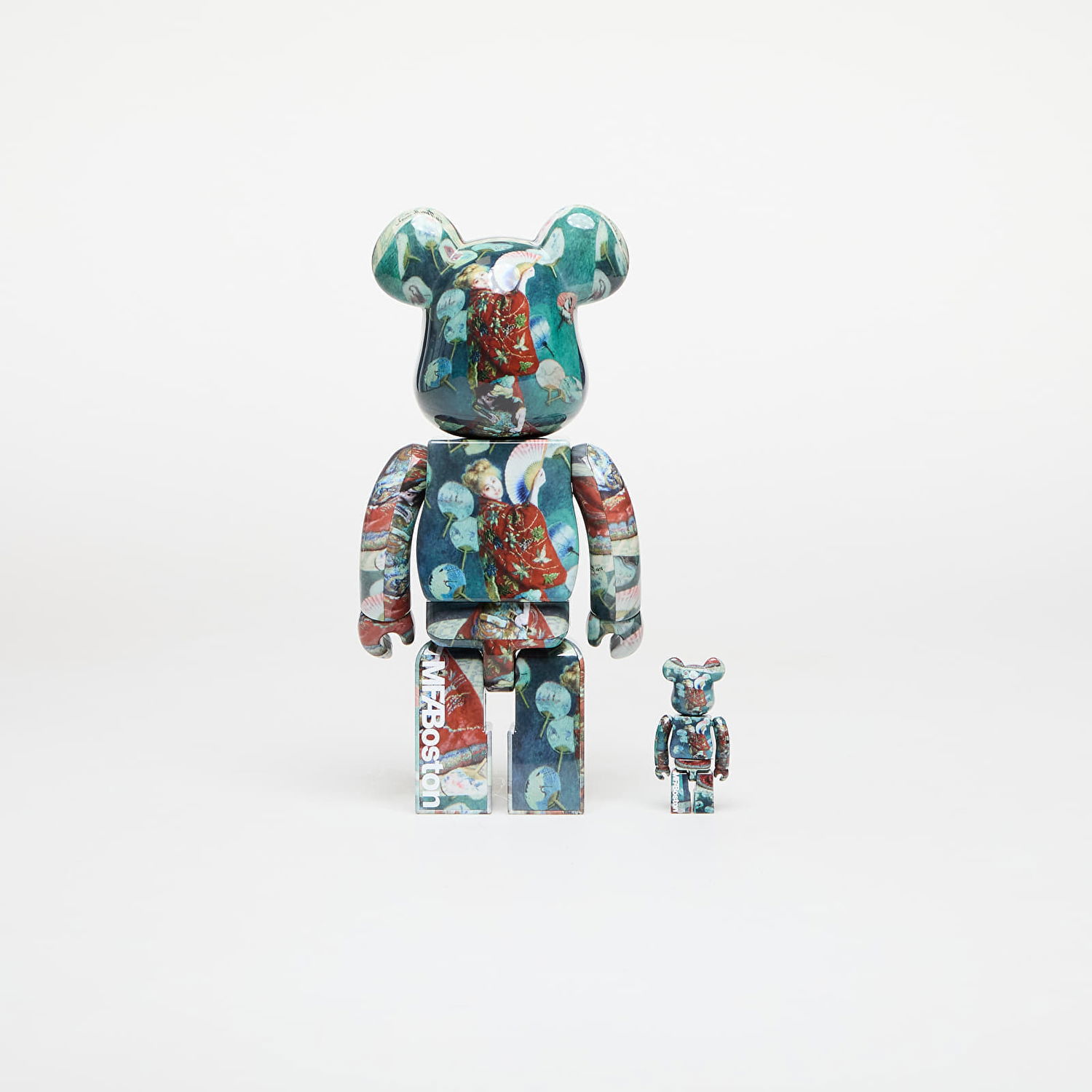 Колекционерско Medicom Toy Boston Museum Claude Monet "La Japonaise" 100% & 400% Be@rbrick figure set Тюркоазено | 4530956609485, 1