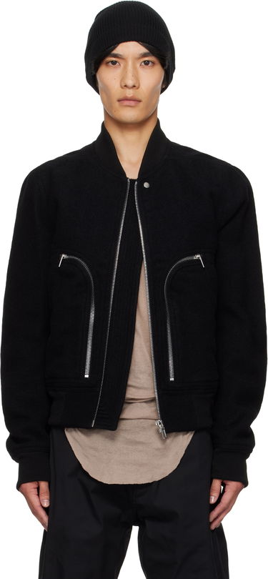 Яке бомбър Rick Owens Rick Owens Bauhaus Flight Jacket Черно | RU02E1749 WBD, 0