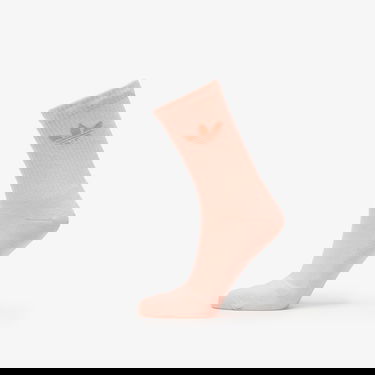 Чорапи adidas Originals Trefoil Crew Sock Cushion 6-Pack Silver Green/ Glow Pink/ Powder Yellow Многоцветен | JI9505, 1
